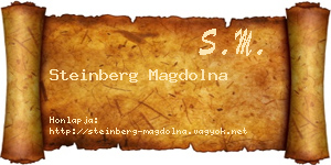 Steinberg Magdolna névjegykártya
